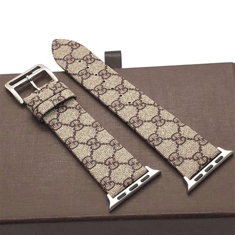 upcycled gucci apple watch bands gold|Gucci Apple Watch band original.